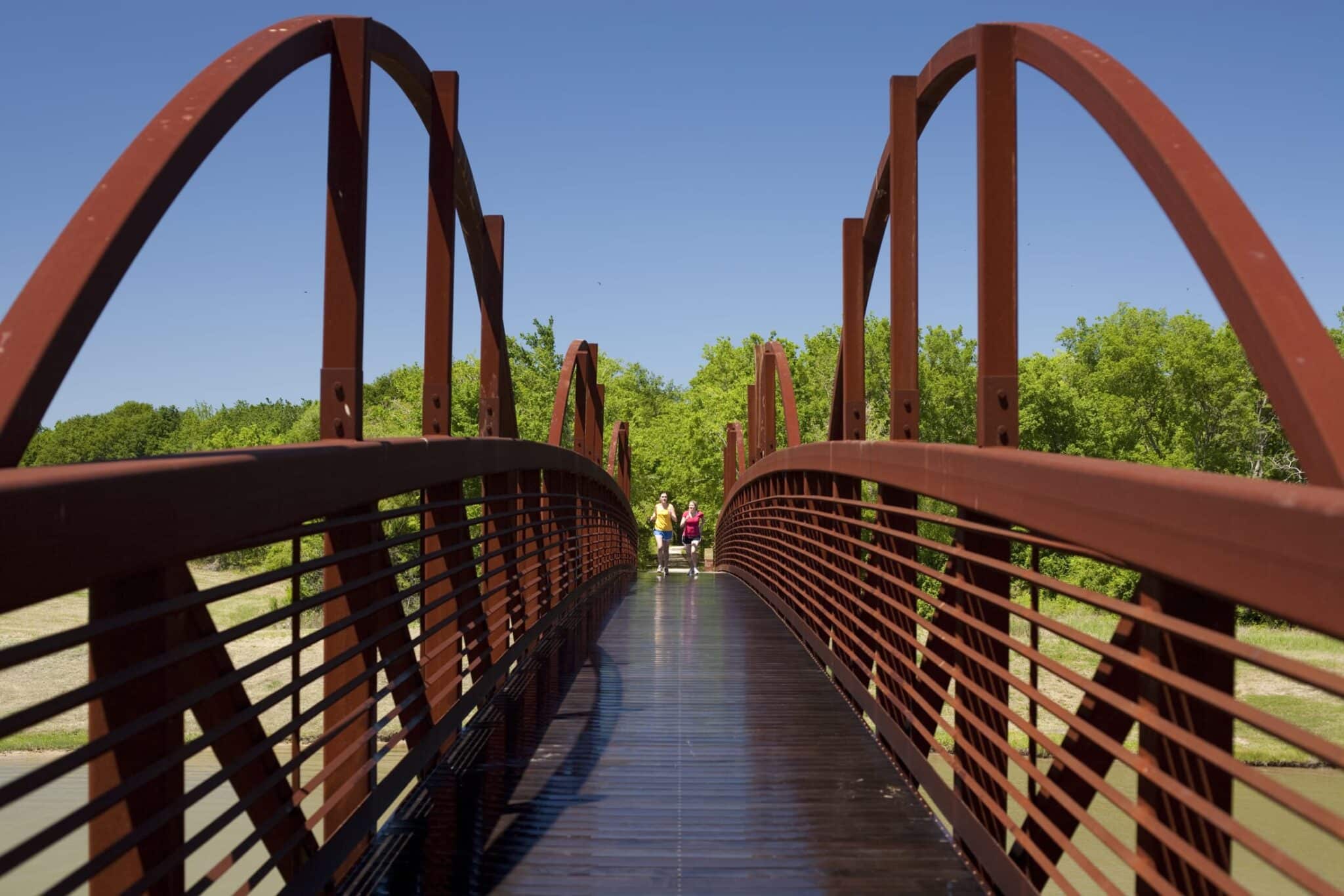 Pedestrian bridges throughout Bridgeland 